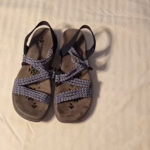 Blue sandals